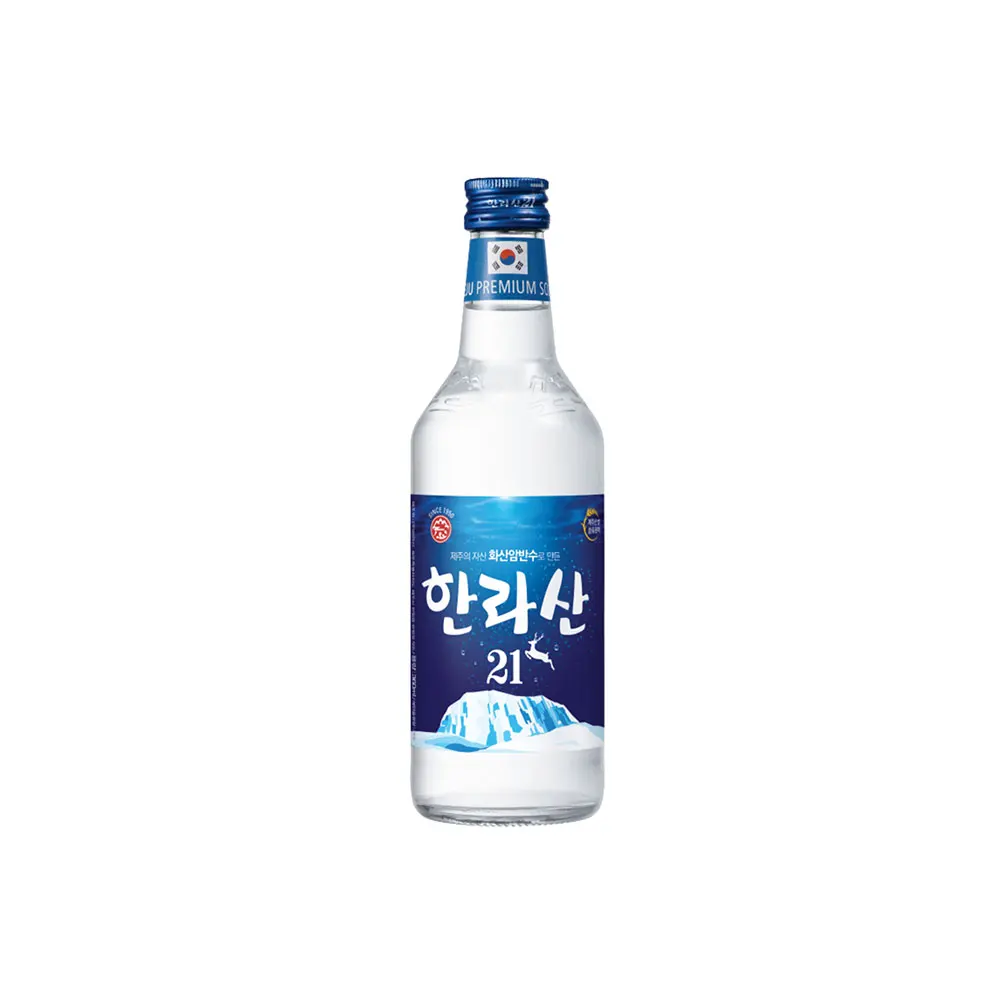 Alcoholic Drink Korean Soju Liquor Soju HALLASAN 21 Alcohol Degree Clean and Rich Taste more Intense Aroma and Truer Taste