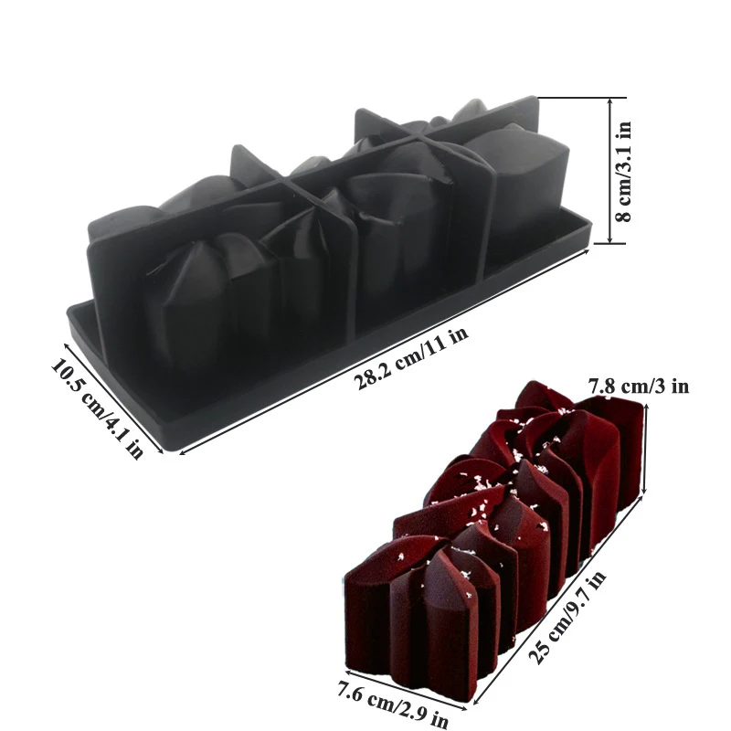 DIY New Style Swiss Roll Dessert Handmade Mousse Cake Silicone Mold