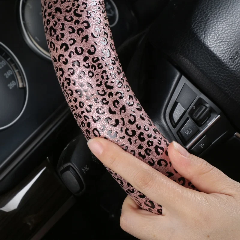 Auto parts promotion All season universal sport anti-skid pu designer car steering wheel steering wheel cover