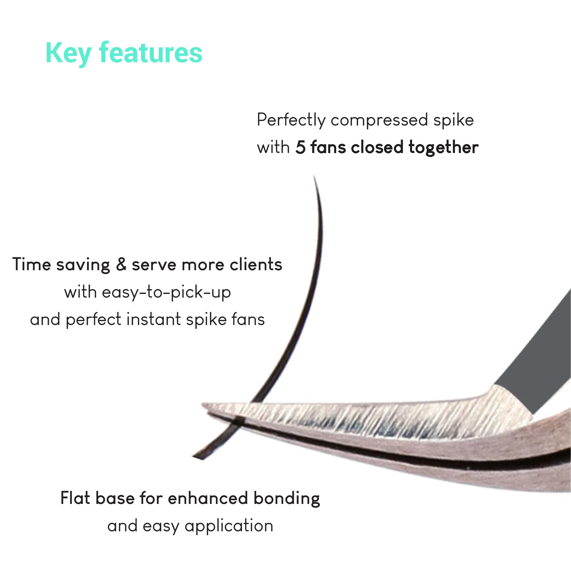 Sharp pbt silk lashes premade fans dark fluffy mink eyelashes with spike wholesale silk eyelash extension custom packaging