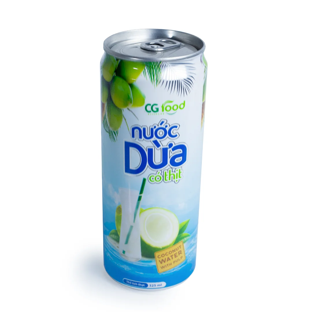 High quality  Coconut water (with pulp) 100%  Fruit juice with coconut flavor Manufacturer in Coconut water