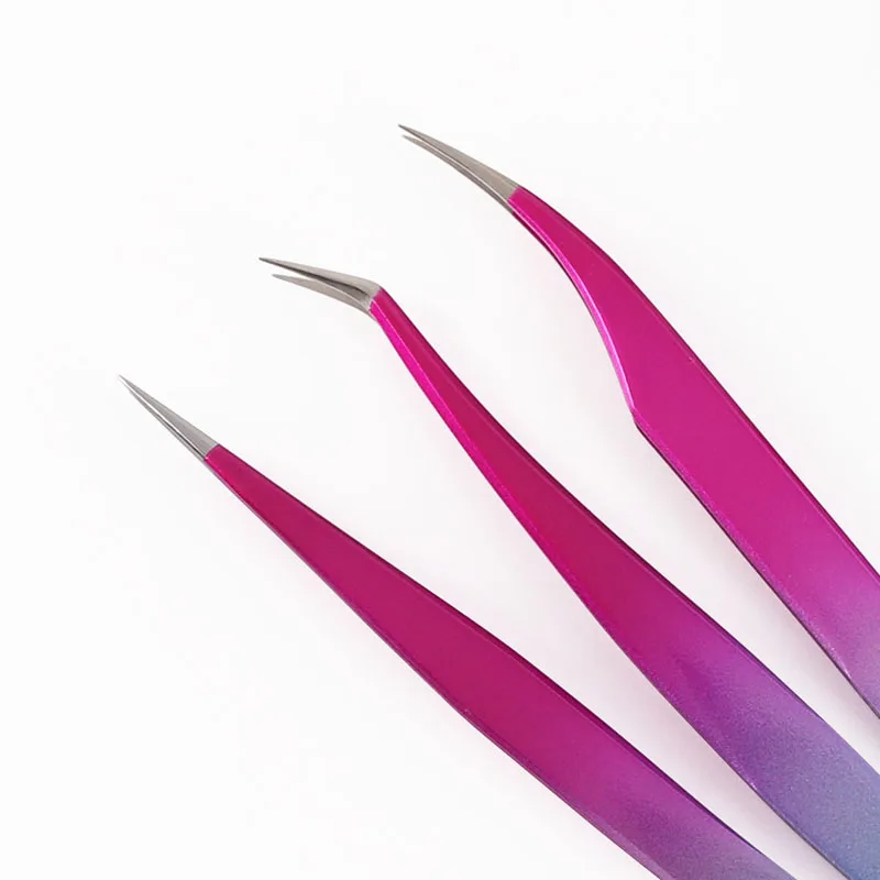 volume tweezers set with fiber tips stainless steel high quality dumout vetus classic volume eyelash tweezers set with logo