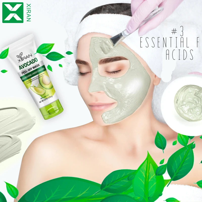 Private Label Rose Petal, Avocado, Charcoal Remove Blackhead Peel off Face Mask Moisturizing Deep Cleansing Facial Peel off Mask