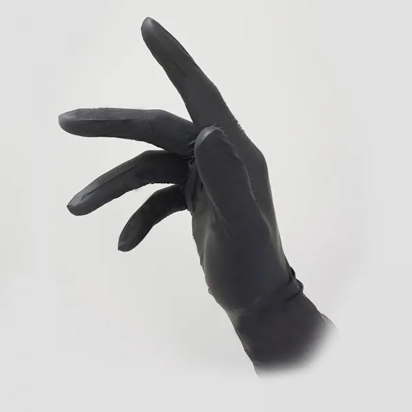 Black Nitrile Medical Examination Glove Powder Free - 3.5g Bulk Pack Medical Grade Disposable Gloves