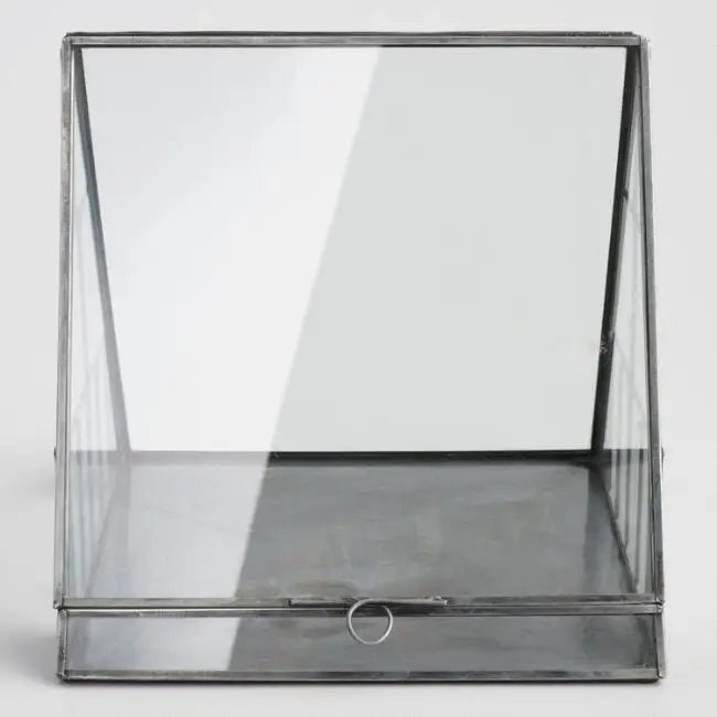 Geometrical Metal Glass Terrarium for Home Decoration