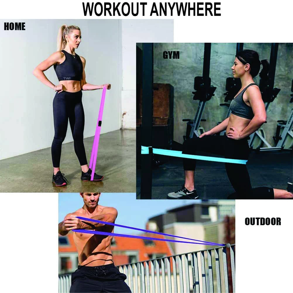 Fitness Resistance Bands Hip Circle Loop Booty Leg Thigh Glute Butt Latex Elastic Bands Exercise Equipment Non-Slip