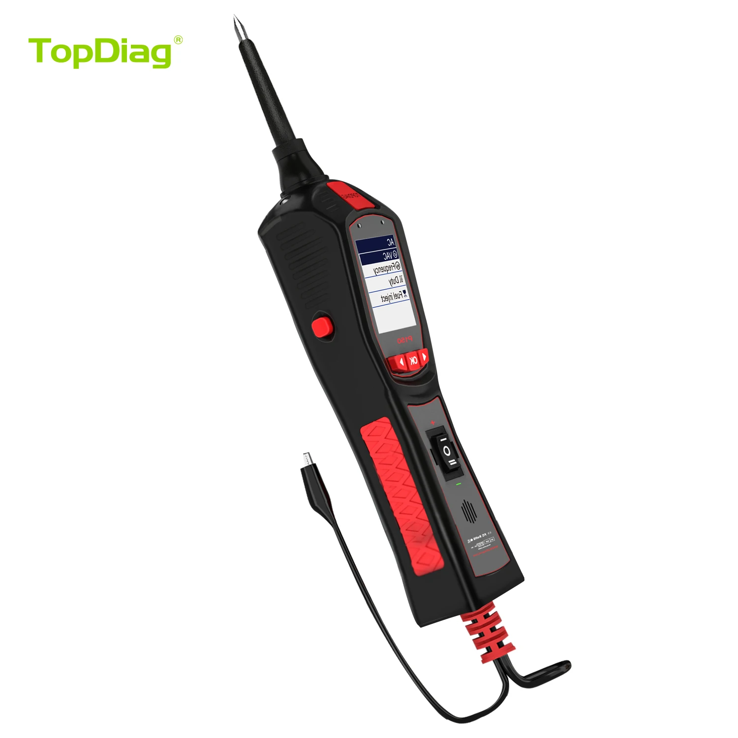TopDiag P150 Power Probe Circuit Probe Kit Automotive Circuit Tester with Auto Electric System Testing Functions