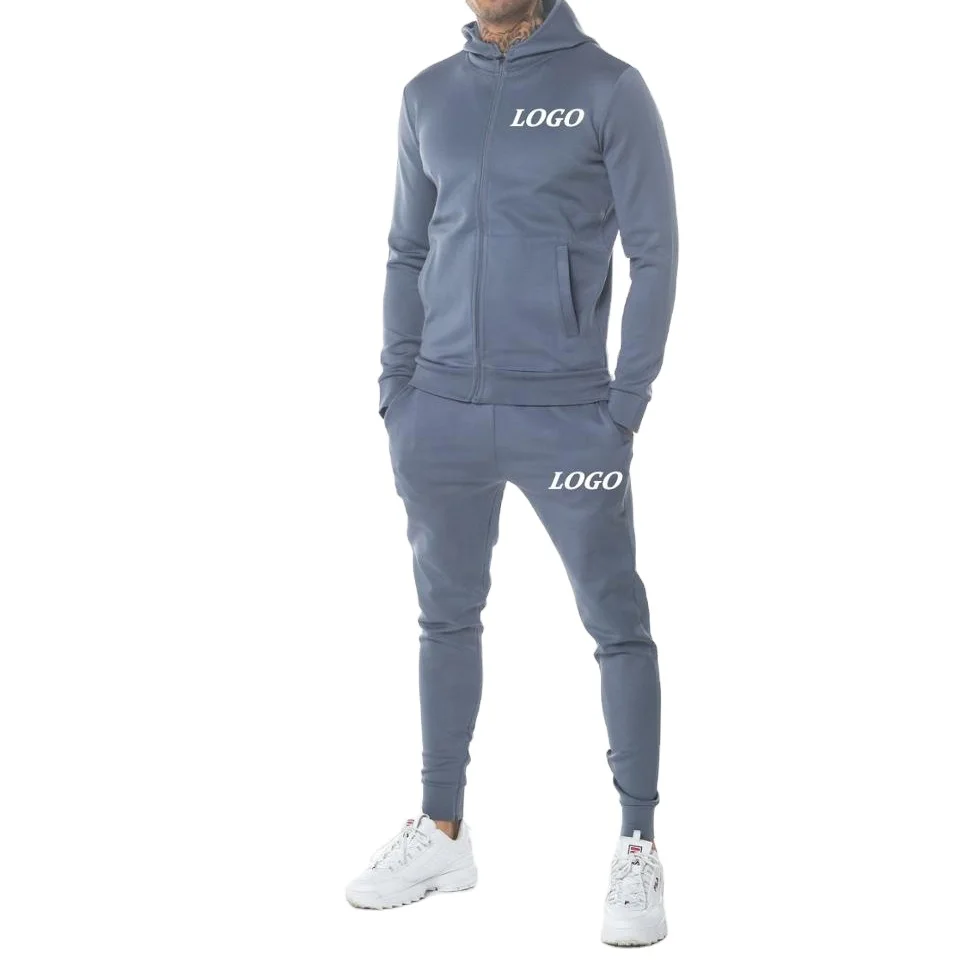 Custom Logo Men Tracksuits Sweat Suit Fleece Jogging Plain Two 2 Piece Sweatsuits Unisex Jogger Pants Sweatpants and Hoodie Set