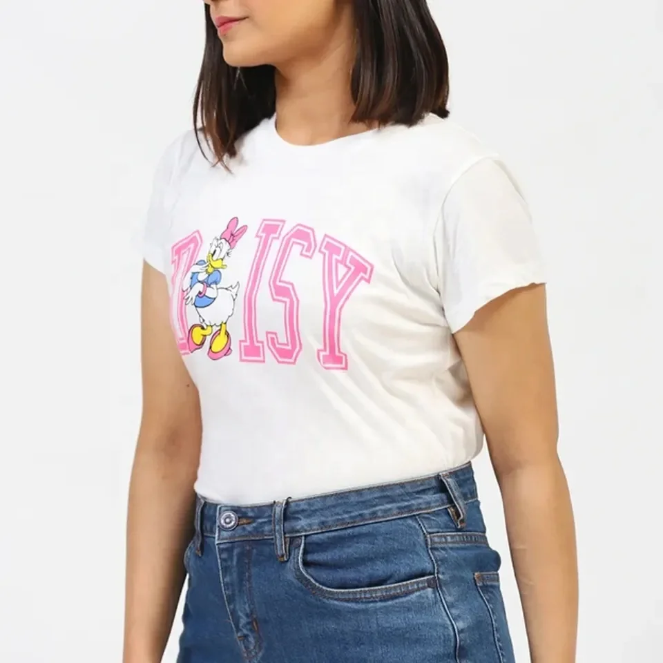 Wholesale High Quality Custom Logo 100% Spandex Cotton Women Clothing Solid Color Plain T-Shirt For Women Wholesale Price