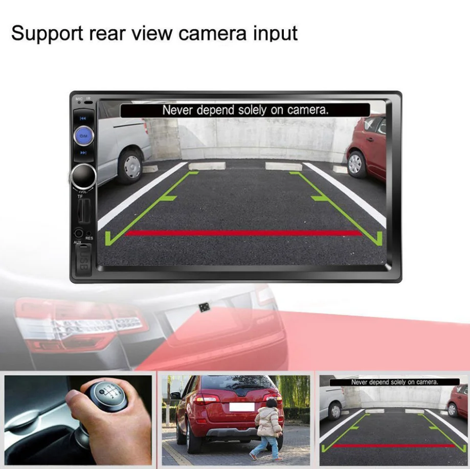 Hot Sel Auto Mp5 Player  2 Din 7 Inch Touch Screen Android Car Radio With Bluetooth ,FM,Mirror Link