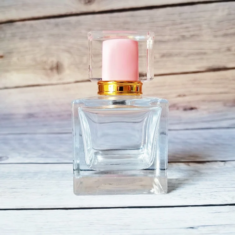 Luxury Square 100ml Perfume Glass Bottle Custom Logo Vintage Perfume Bottles Glass Pump Sprayer Glass Bottle