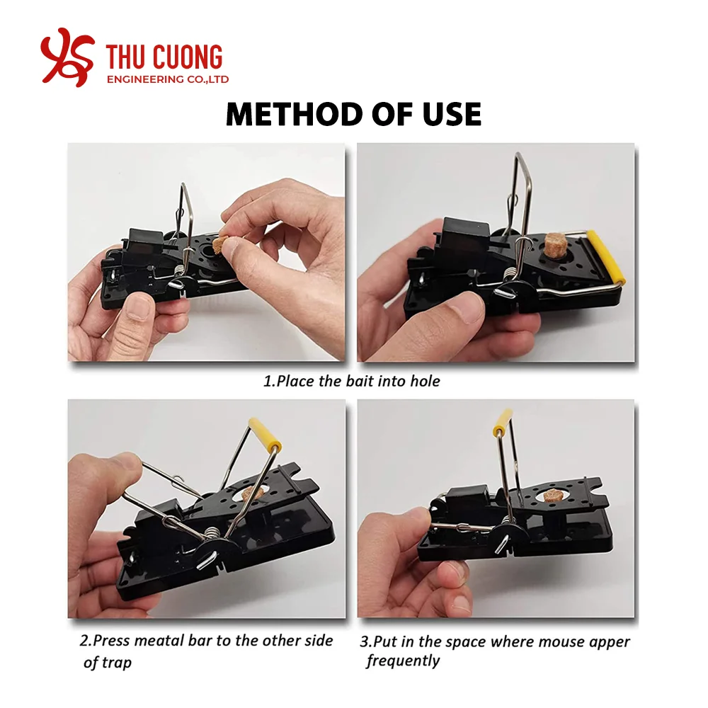 New Best-sellers easy-to-install mouse trap of 2023 Pest control product Effective against rodents Eco-friendly Easy bait Cheap