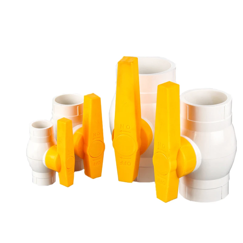 new handle plastic ball valve ANSI socket BS thread upvc ball valve custom handle color ball valve for India Pakistan Market