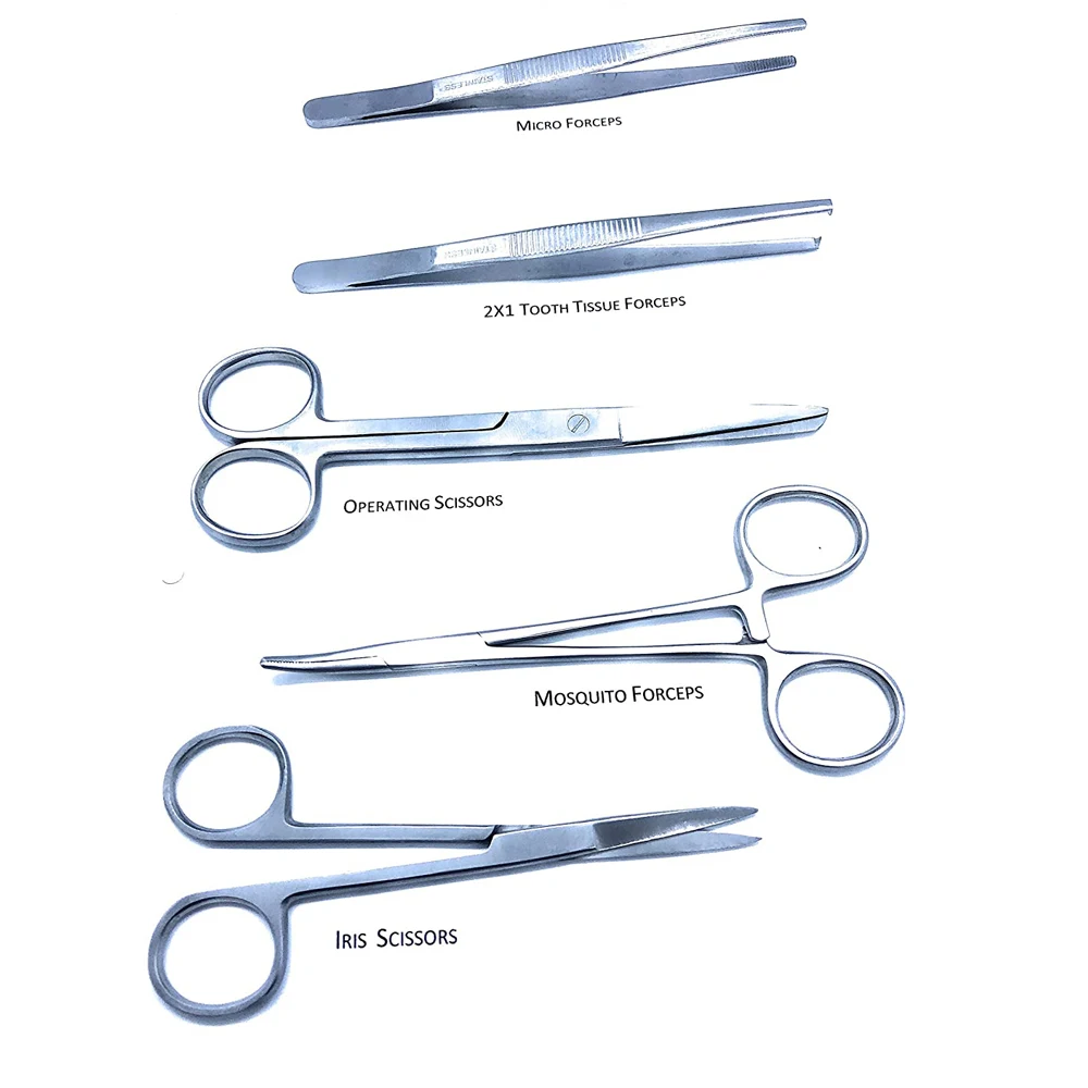 Набор для хирургической хирургии и набор из 12 стоматологических медицинских инструментов