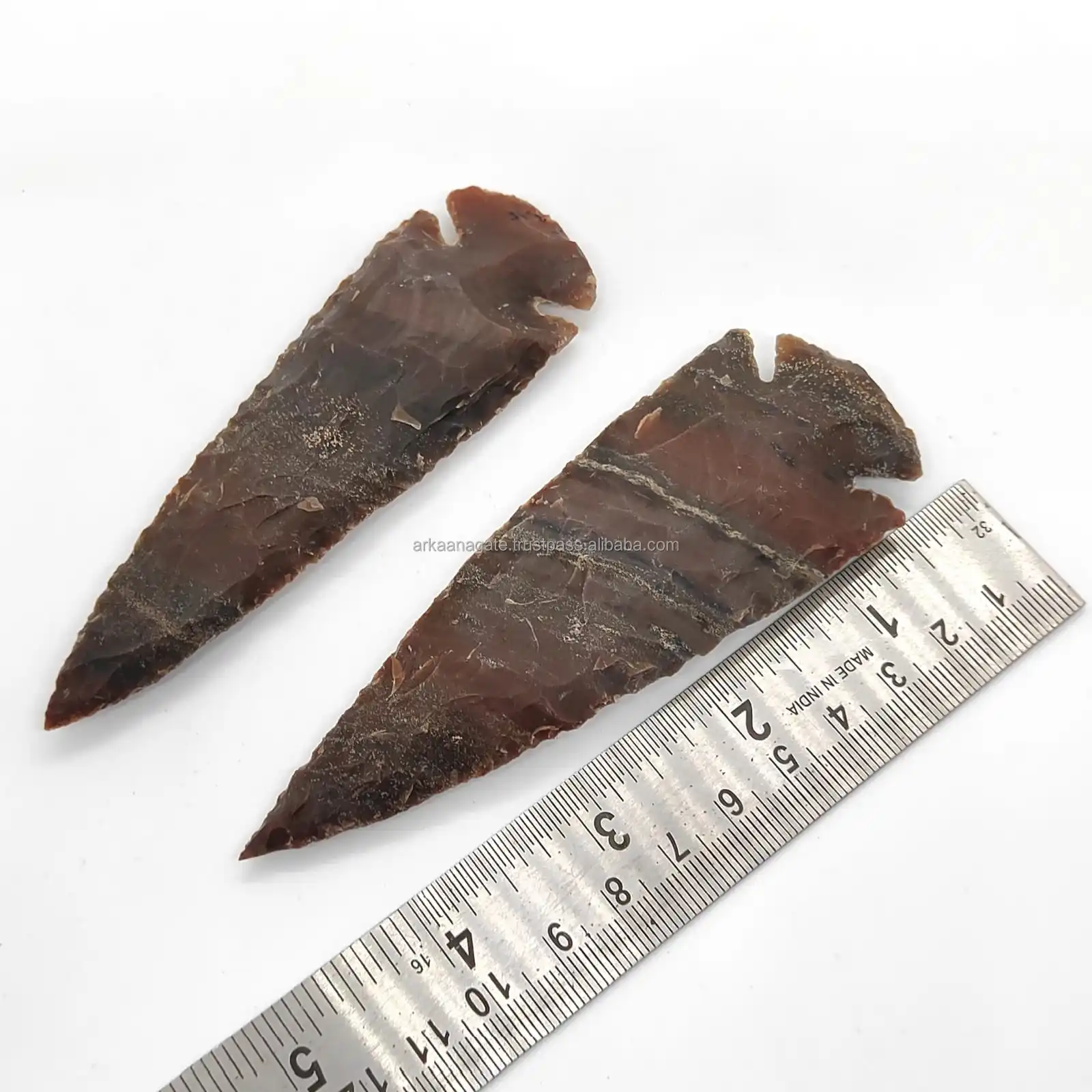 Wholesaler Fancy Jasper Arrowhead Point Spearhead Points chakra crystals healing For Sale