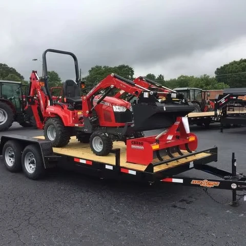 New Mas-sey Fer-guson GC1723EB Tractor Package with Box Blade and Trailer