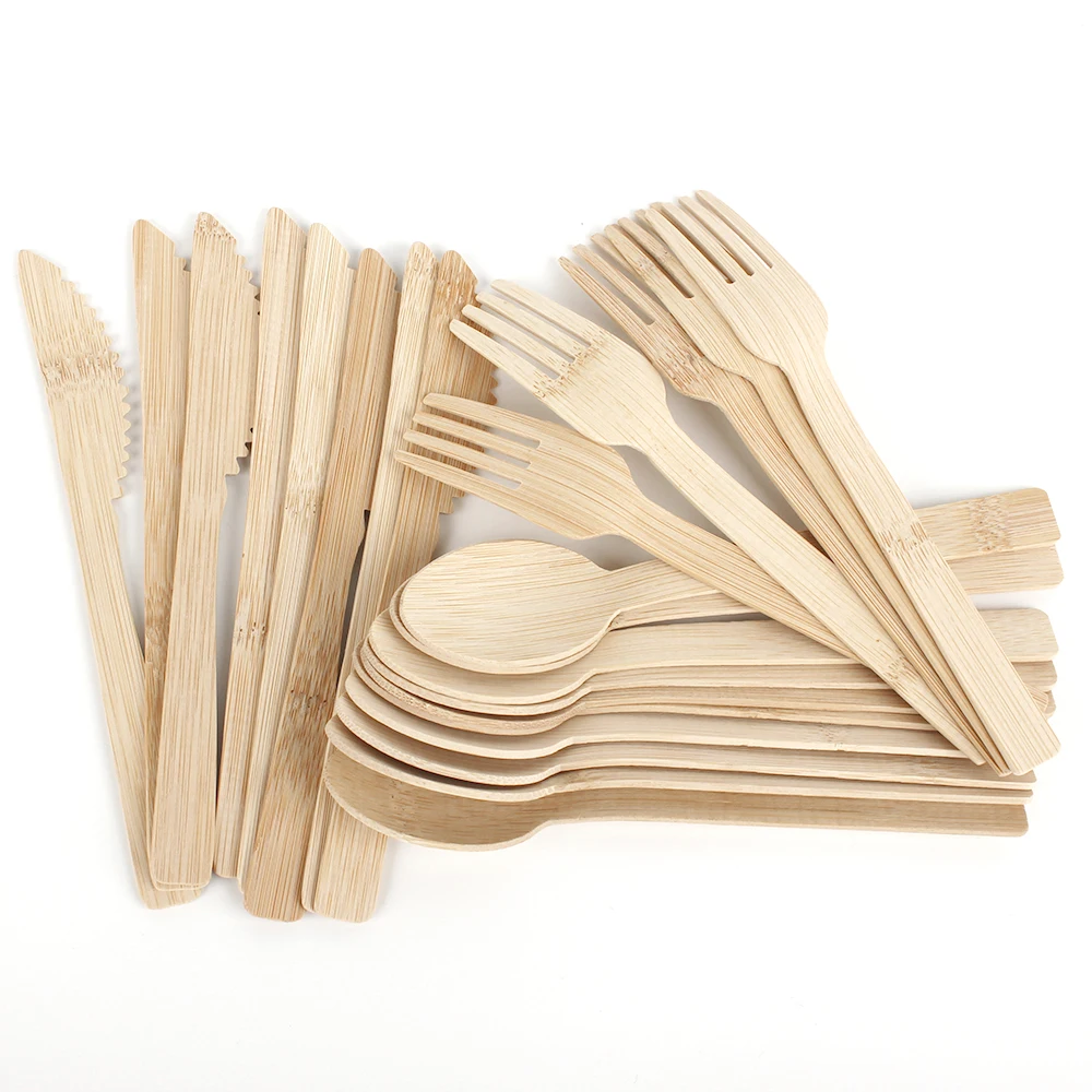 Hot Sale Disposable Wooden Spoon and Best Price Export Market Wood Cutlery Sets Knife Spoon Made in Vietnam