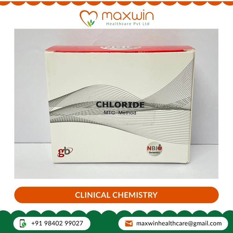 Best Deal on Class II Instrument Classification Chloride Clinical Chemistry Reagent Test Kit Set- 2x50 ml at Wholesale Price
