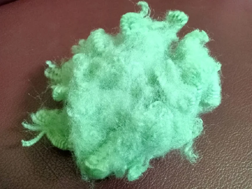 Low Price Recycled Hollow Fiber 15D HS Green Polyester Staple Fiber A Grade GRS fiber from Vikohasan Vietnam