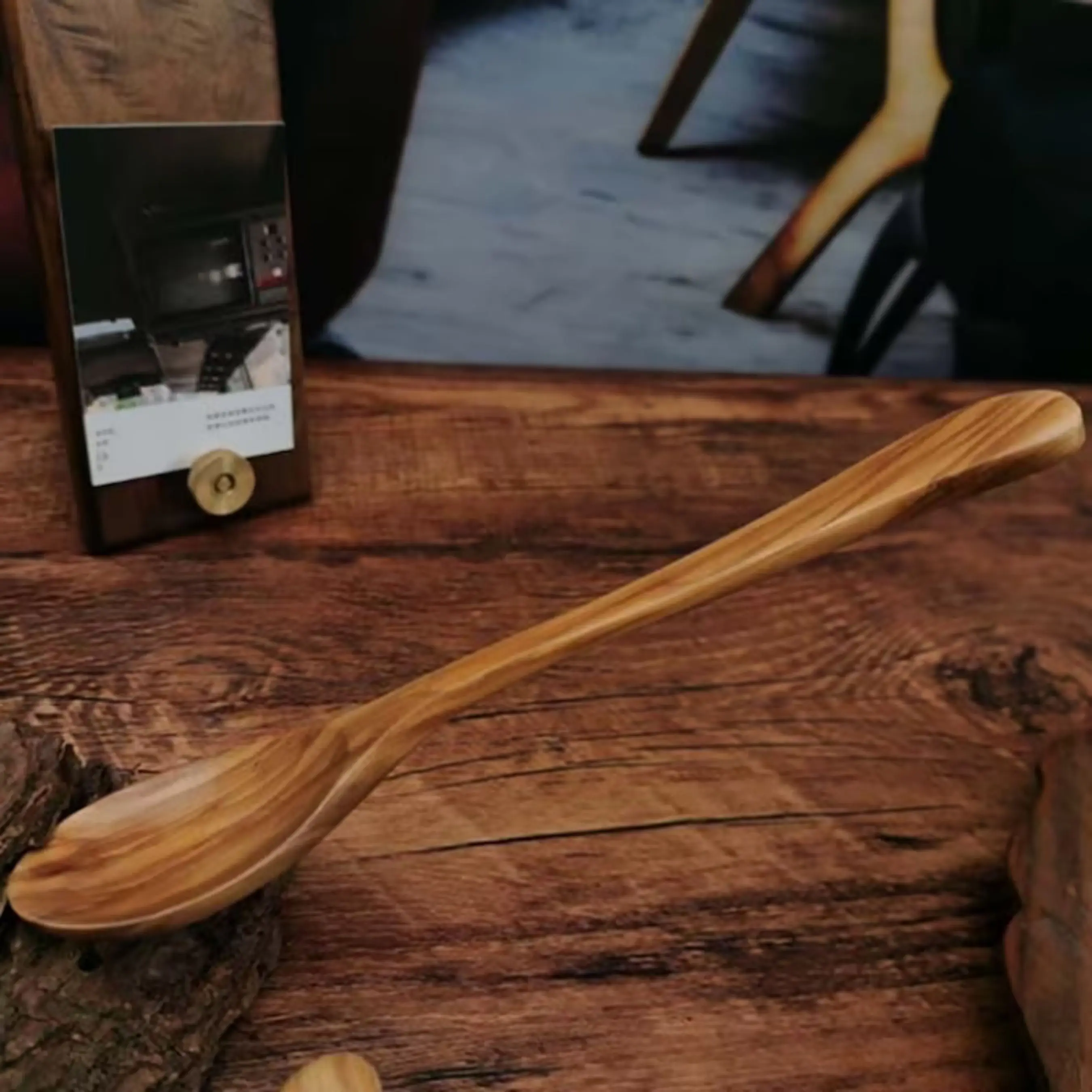 agate Wholesale Eco Friendly Natural Wood Kitchen Cooking Wooden Spoons Set