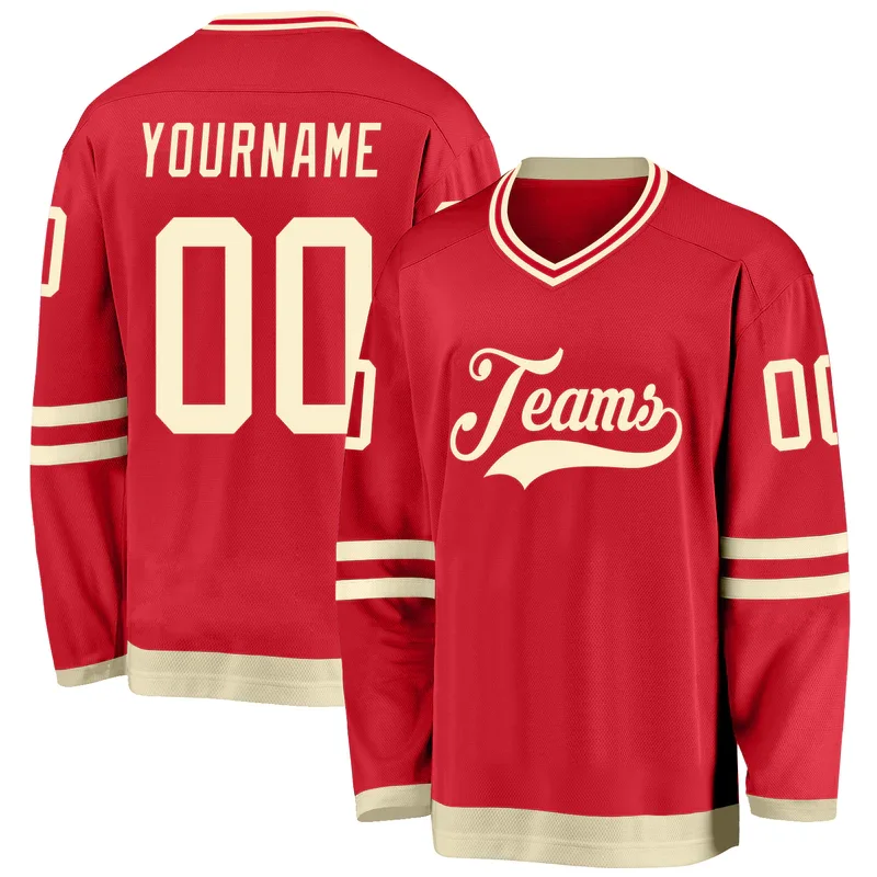 Custom Logo Sportswear Quick Dry Online Tackle Twill Custom Streetwear Hockey Jerseys