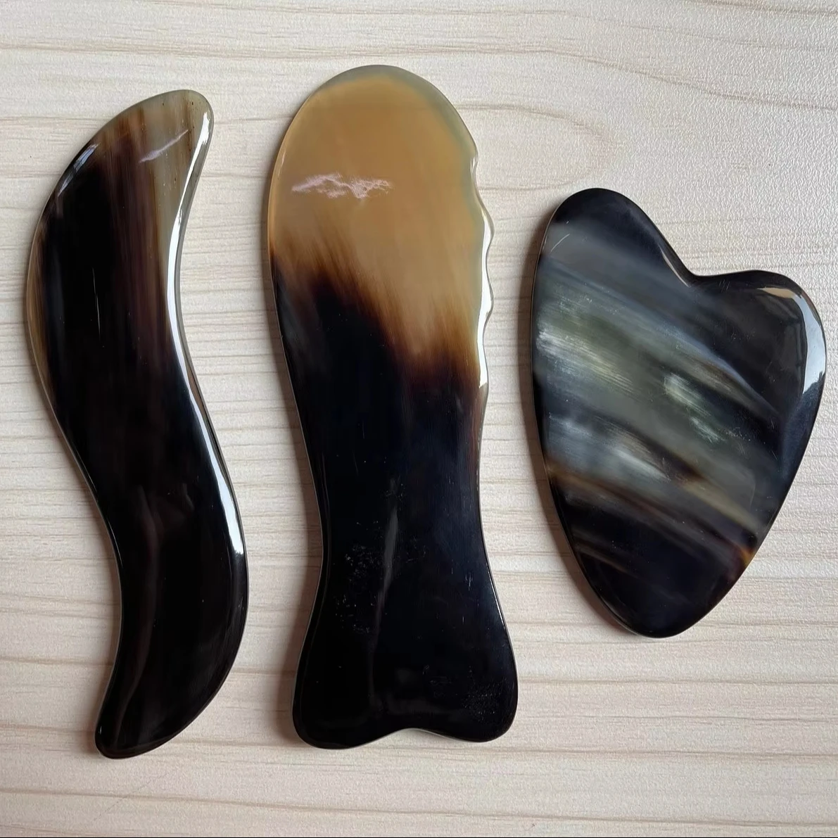 Best Jade Gua sha Natural Horn jade tool for face Natural Anti Aging facial tool gua sha for Face beauty By Luxe Home Decor