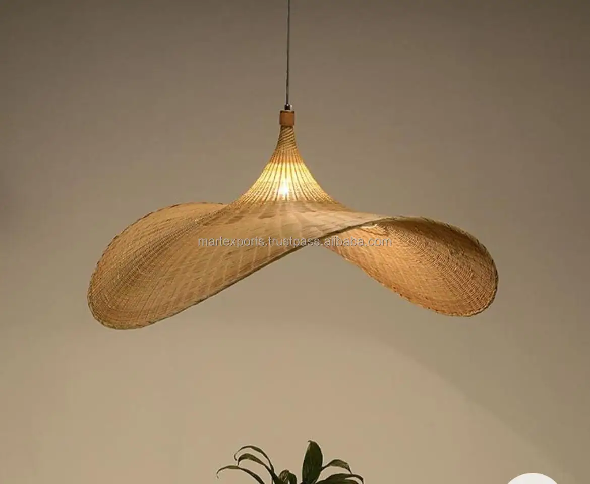 Natural Rattan Lamp Hot Selling  Made In INDIA Hanging Pendent Home decor