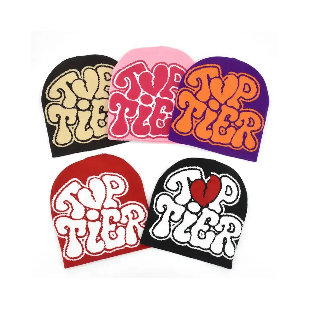 Fashionable Best Stylish Trendy Look New Online Sale Mohair Beanie Hat Unique Article Printed Design Adjustable Beanie Hat