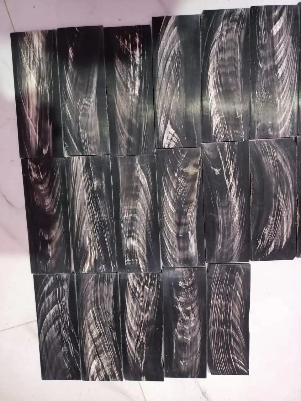 MILK WHITE OX HORN PLATE FOR OPTICAL MAKING FRAME