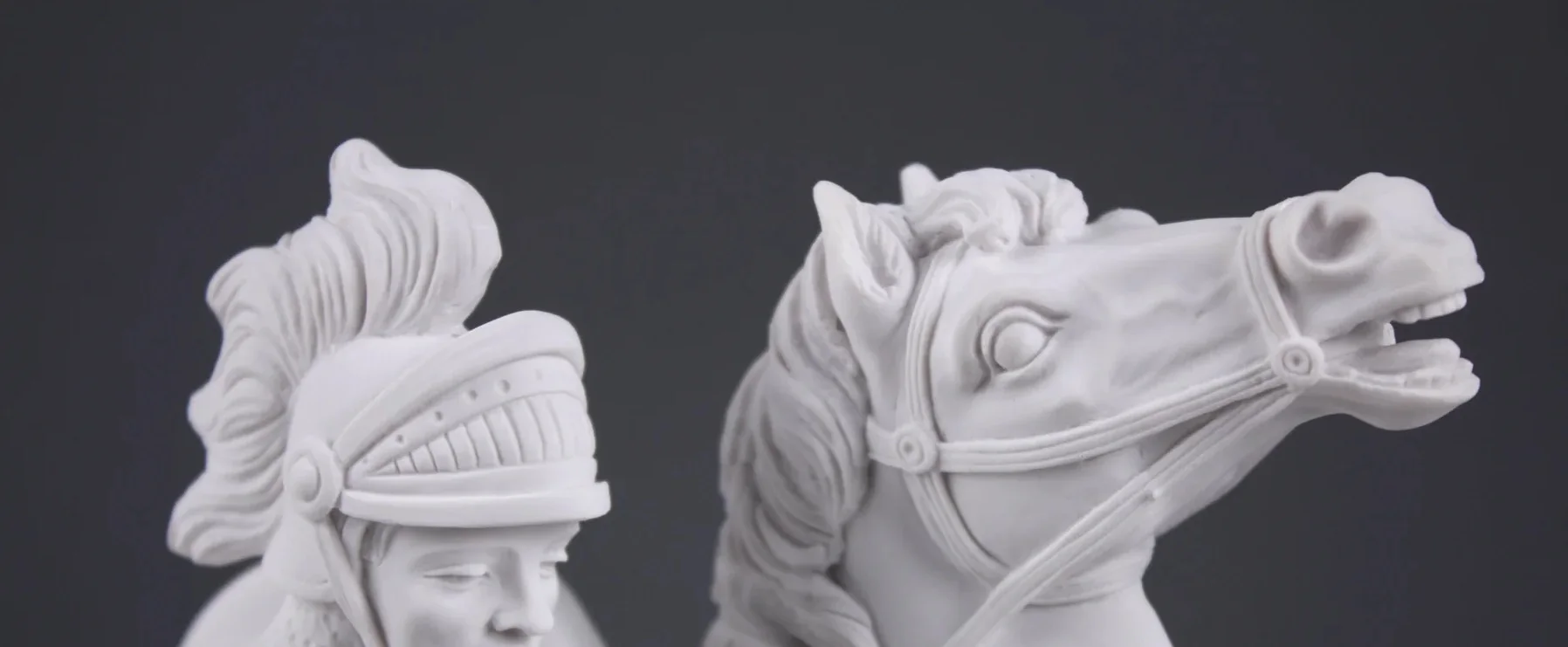 High-Quality Large Marble Statue Saint George Killing Dragon Sculpture