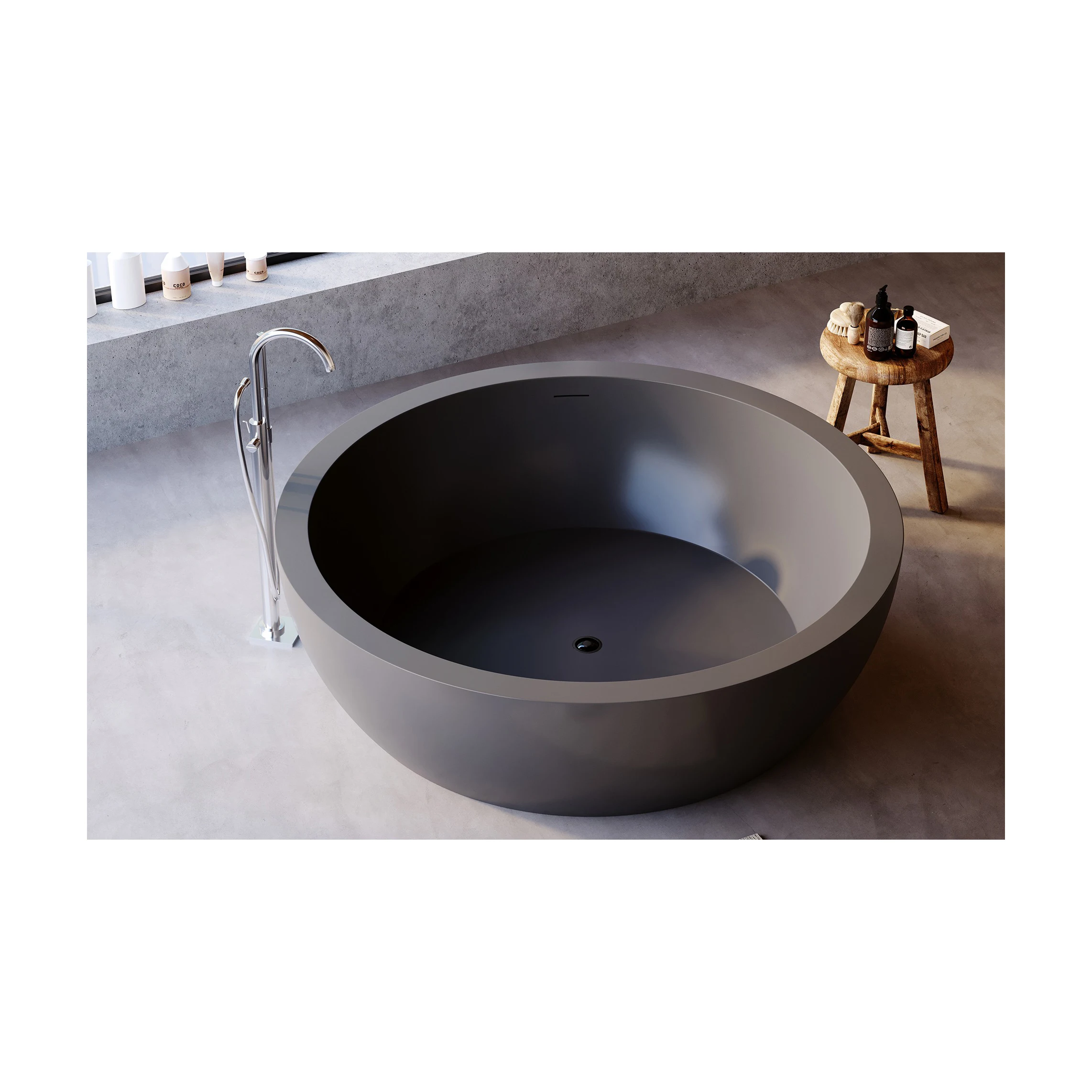 Freestanding Floor Mounted Brass Matte Black Bathroom Bathtub System Kit Waterfall Spout Bathtub Shower Faucet Mixer Set