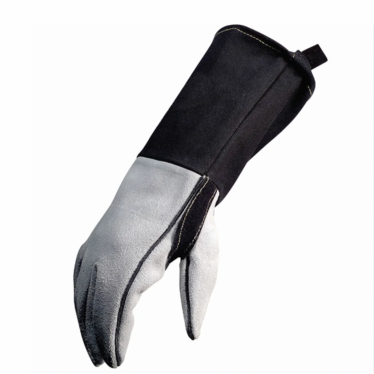 High Quality Double-layer Red Hand Safety Protection Real Leather Welding Glovesleather welding gloves