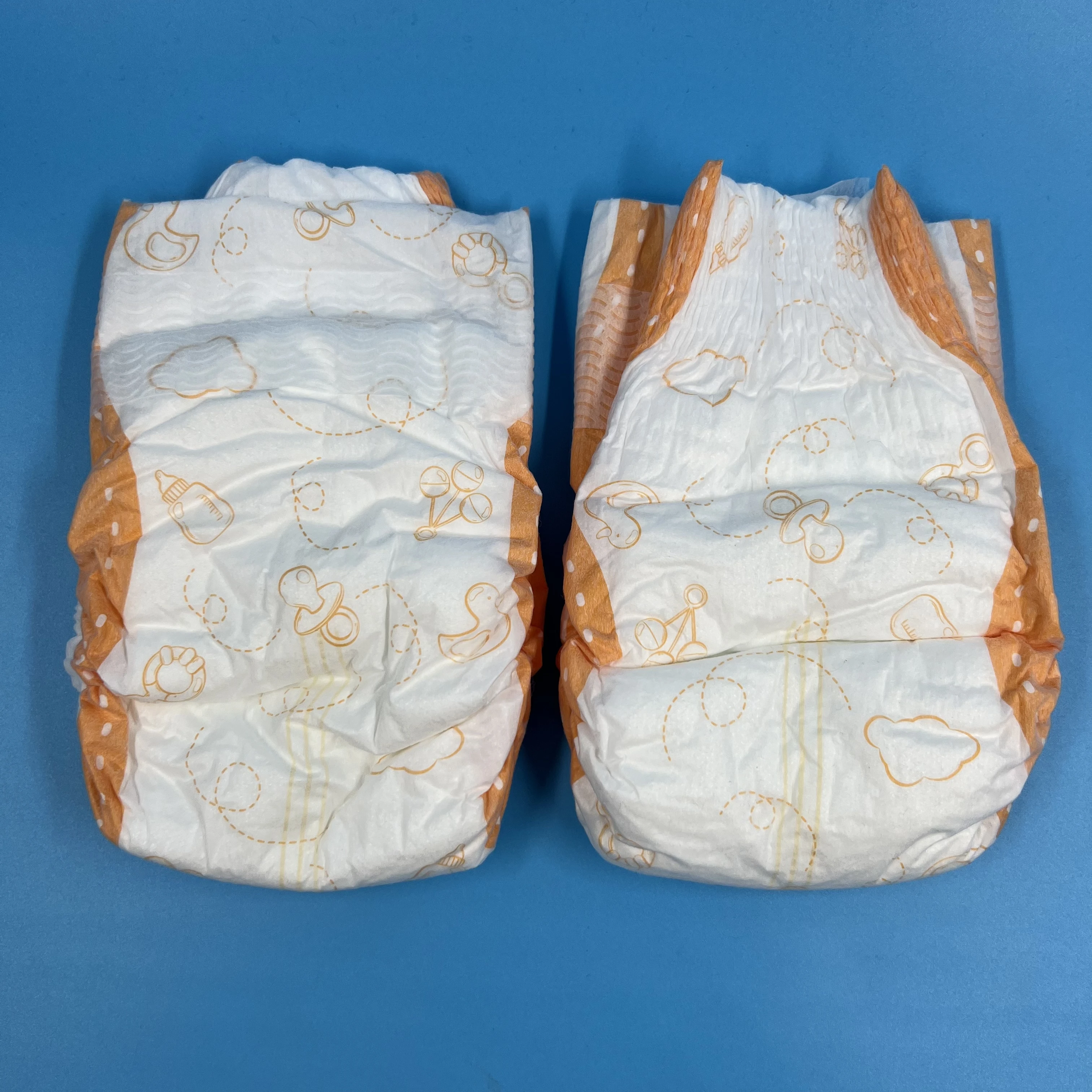 Free sample nonwoven cotton pampered disposable baby diaper in wholesale