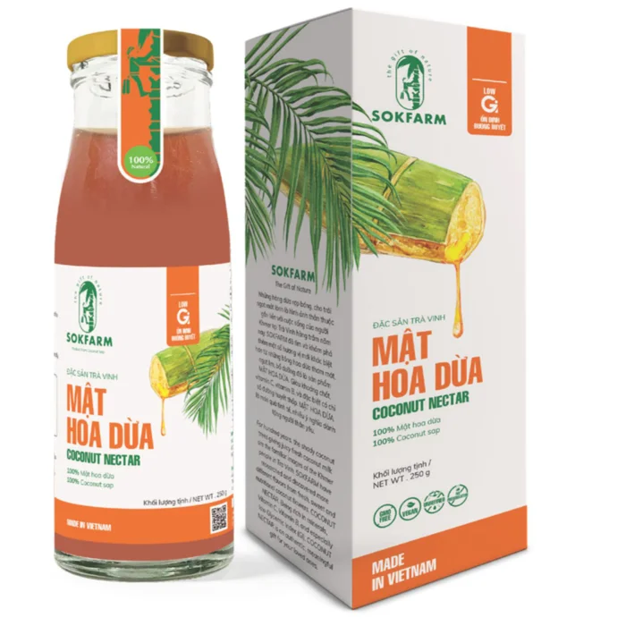 Кокосовый цветок, оригинал, срок годности одного года, сертификат гигиены пищевых продуктов, безопасный кокосовый нектар, экспорт из Вьетнама