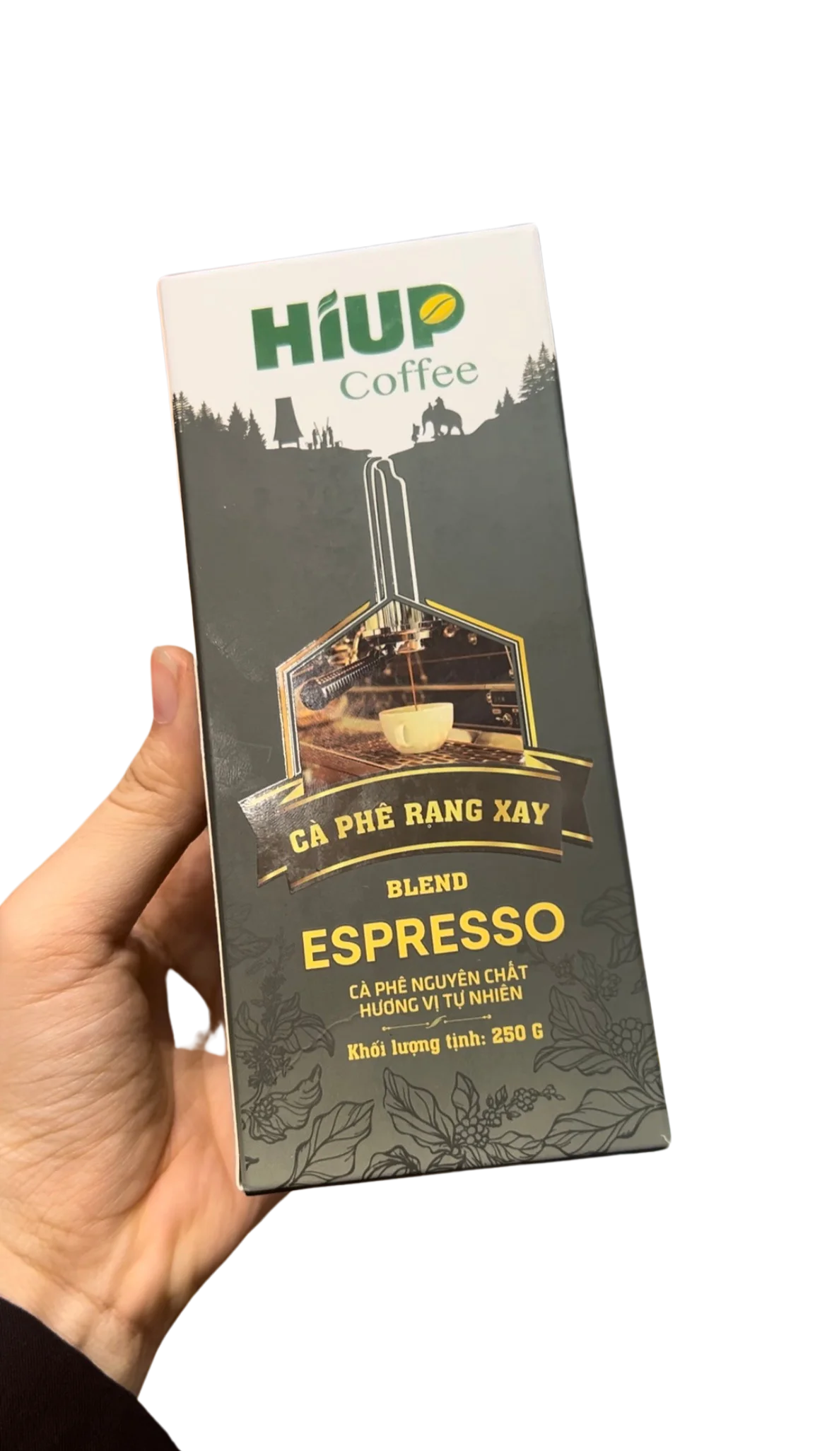 Premium Ground coffee 250gr/box Arabica & Robusta Blend for Espresso smooth and delicate taste but still bold and strong finish