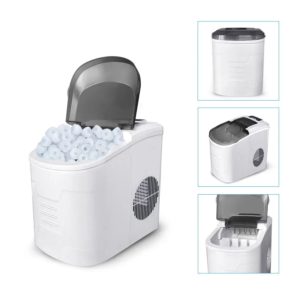 2022 New design portable household make 9cs ice per 6 minutes 26Lbs ice per 24H 110W ice maker machine countertop