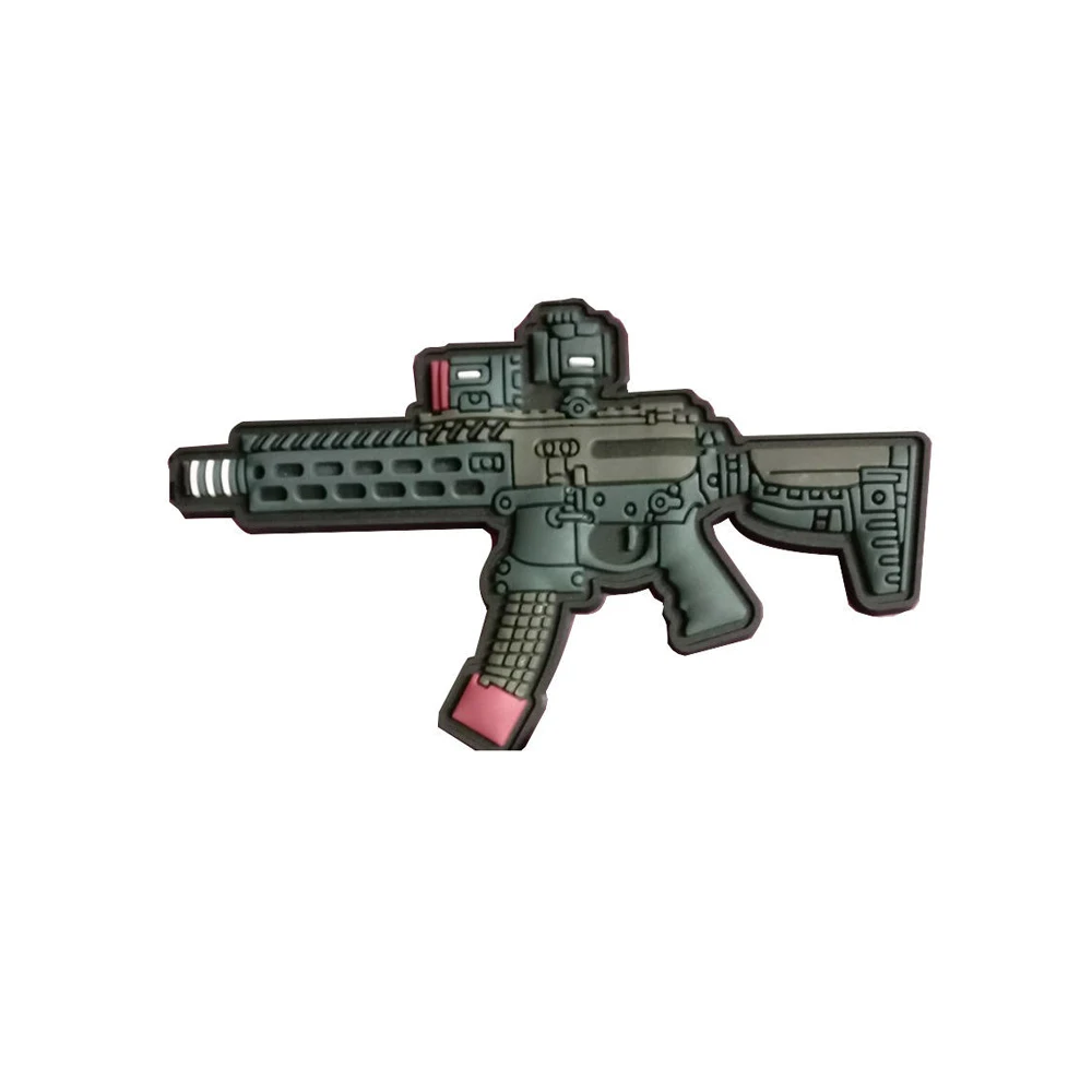 Any color 3D heat transfer silicone label made embossed logo PVC rubber patch