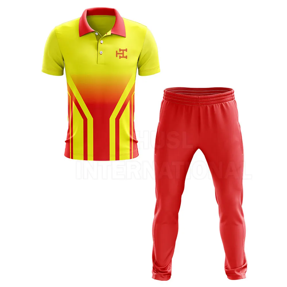 Manufacturer Pakistan Custom Cricket Kit Uniforms Team Design Sublimation Full Hand Made Sport Jersey Light Weight