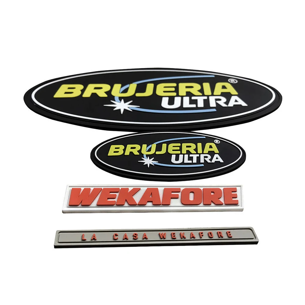 3D Logo Customized Soft PVC Silicone Raised Rubber Label Patch Transparent Clothing Labels / Hig Quality Pvc Patches