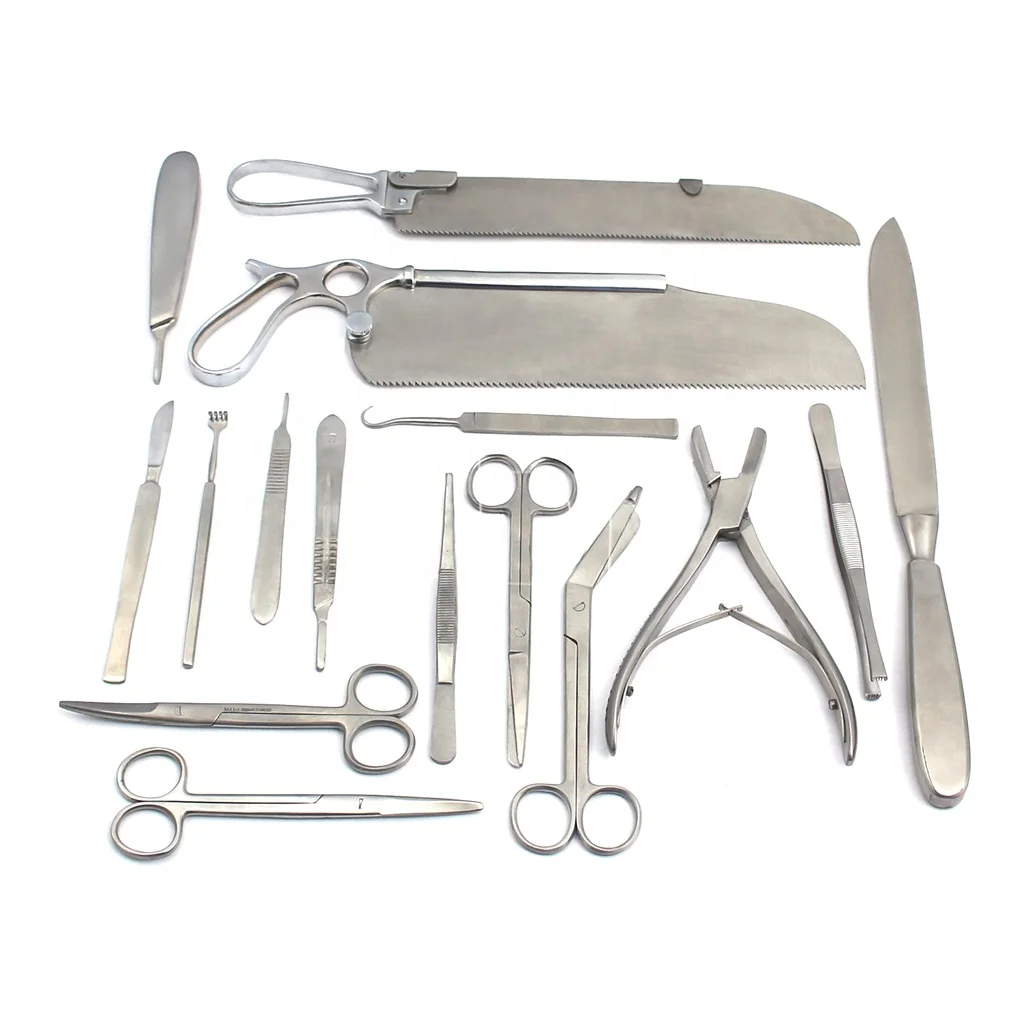 Best Price Post Mortem Instruments Set High Quality Stainless Steel Autopsy Surgical Instruments Veterinary Post Mortem Set