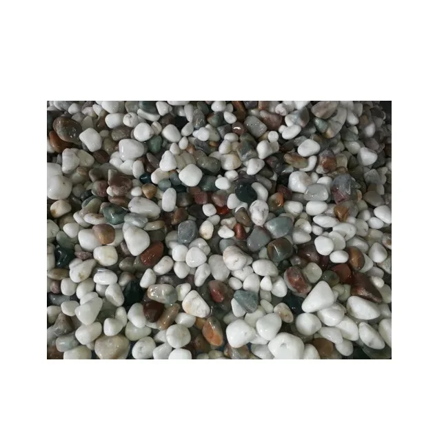 Factory Price Tumbled Small Mixed Colors Pebble Stone for Garden Decoration Pebbles with Custom Service Provided