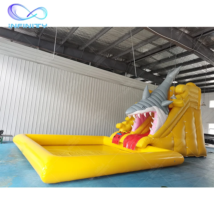 Shark Inflatable Pool Slide Giant Water Slide Inflatable Inflatable Water Slide