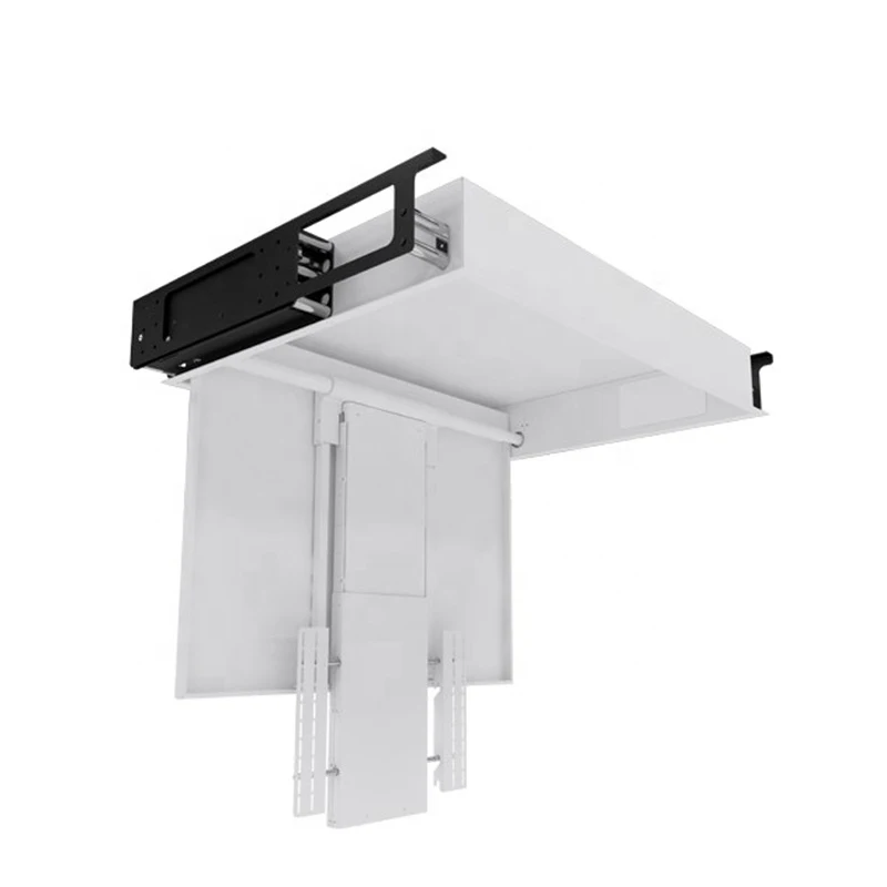 Motorized Flip Down Foldable Remote Control TV Ceiling Mount Adjustment Motorized Tv Ceiling Lift Mounted For Hidden