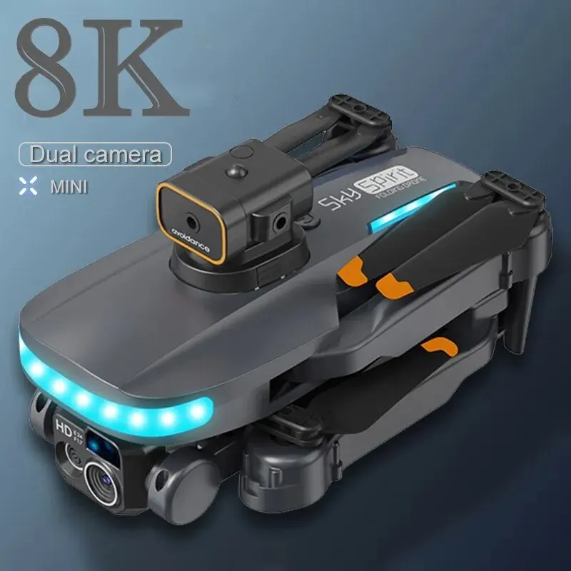 NEW P14 Drone 8K HD Professional UAV Intelligent Obstacle Avoidance Foldable Dual Camera Brushless Mini Aircraft 5000M