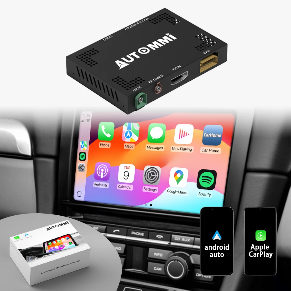 Автомобильный беспроводной интерфейс Apple CarPlay Android для Porsche Cayenne Panamera Macan 911 CDR CarPlay