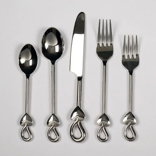 Buy Unique Design Cutlery Set Stainless Steel Office Utensils And Metal Travel Cutlery Set With Silver Finish Item