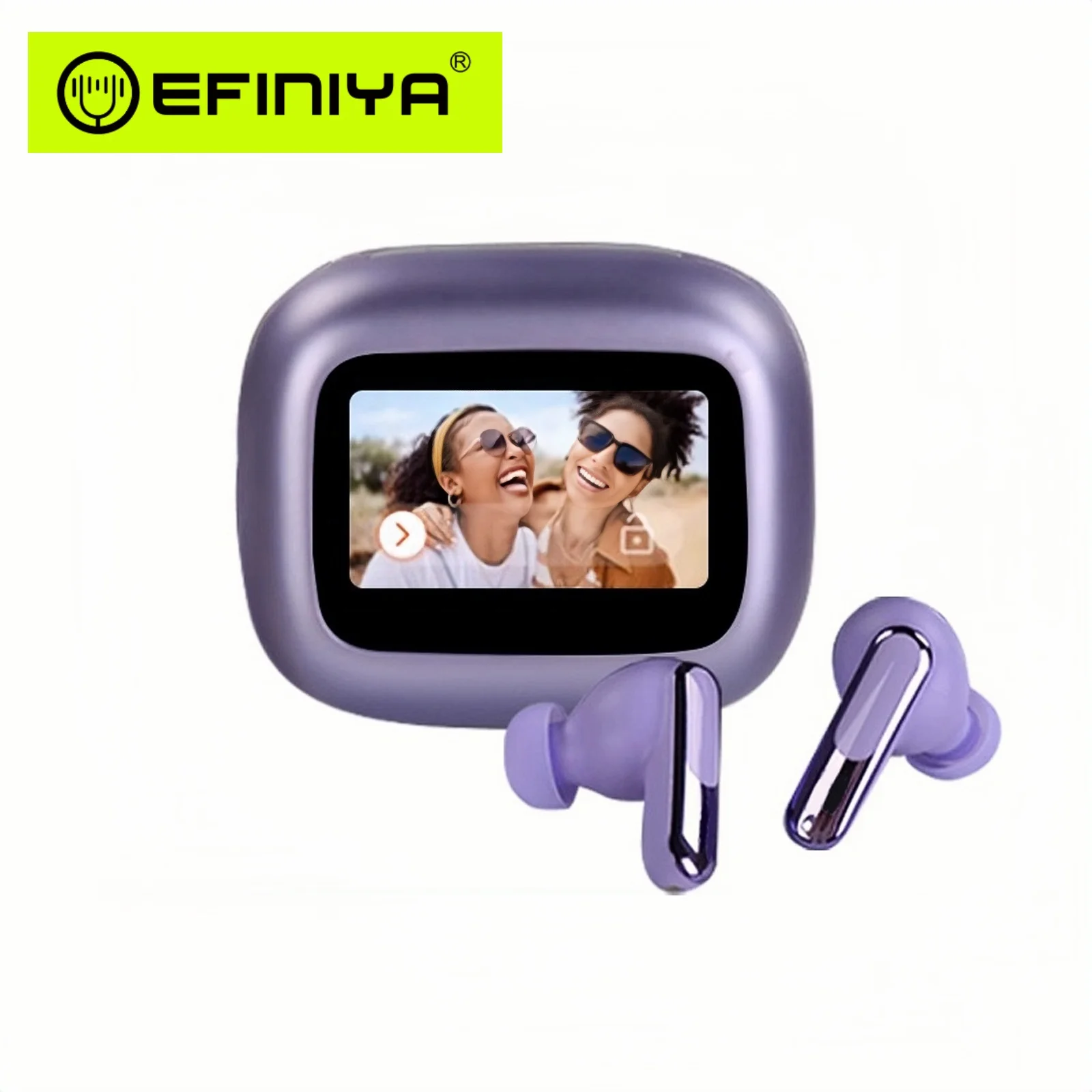ANC Earphones V5.4 True Wireless Stereo Earphones Headphones In-Ear TWS Wireless LCD Touch Screen factory Earbuds Headset