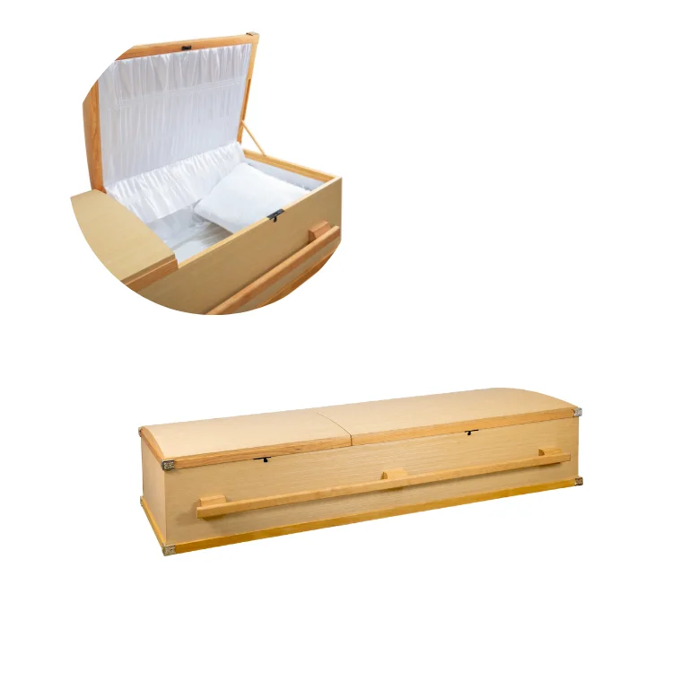 Customized Modern Eco-Friendly Adult Funeral Coffins and Caskets Solid Wood from Vietnam Factory with Excellent Service