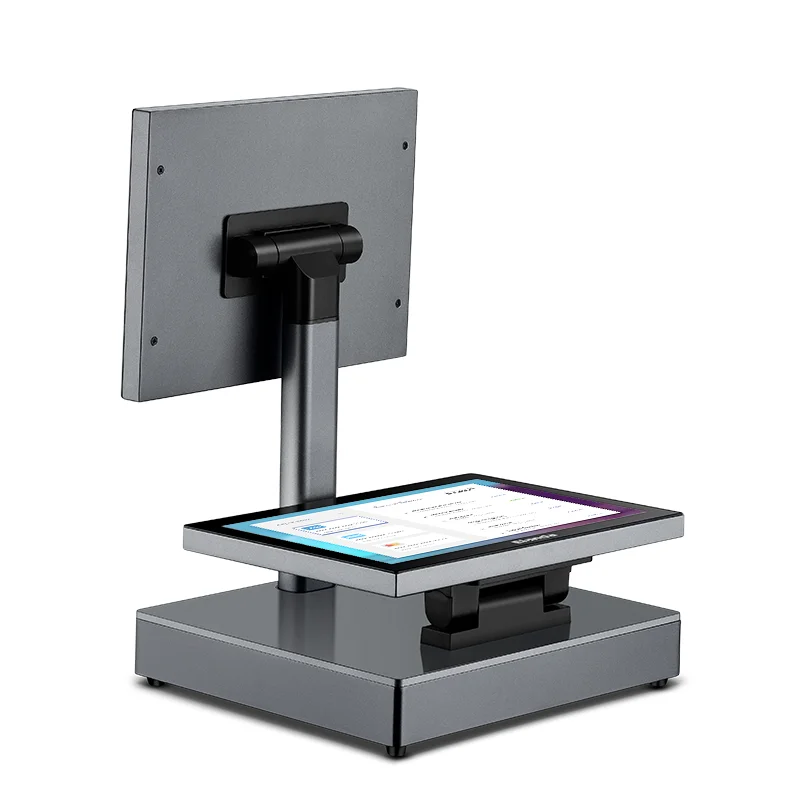 Cash Register Dual Screen 12.1 Inch Capacitive Touch Panel With 80mm Printer POS Systems