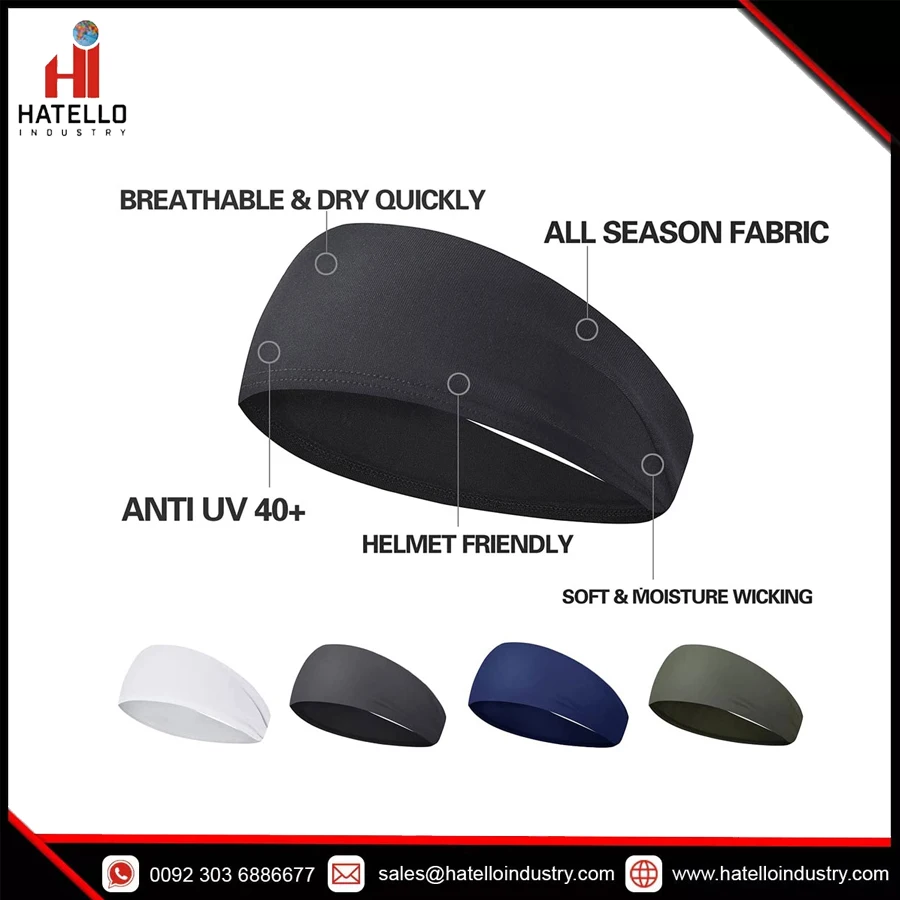 Mens Running Headband Mens Sweatband Sports Headband for Running Cycling Basketball Yoga Fitness Workout Stretchy Unisex